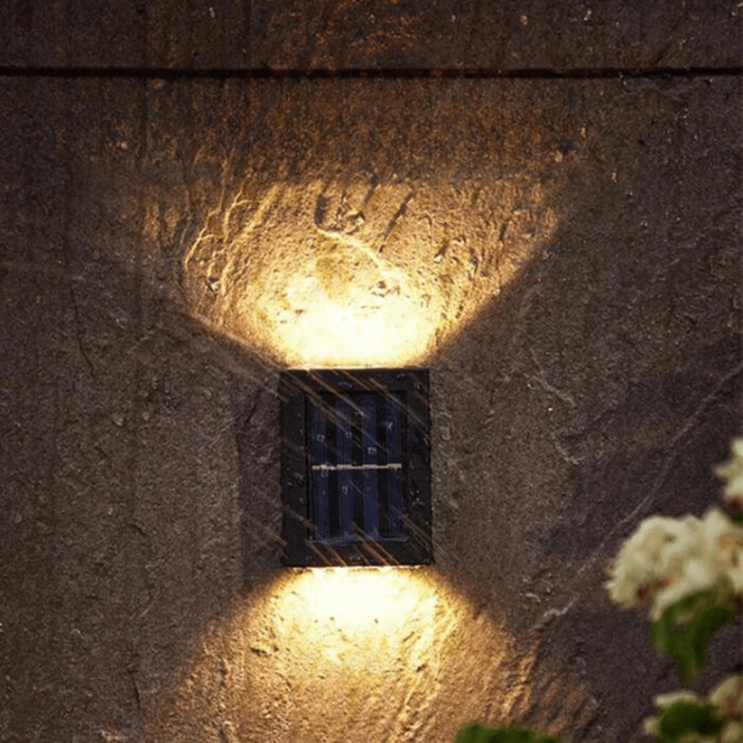 Solar LED Lights Up Down Wireless Outdoor