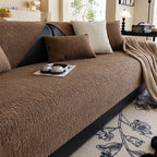 Solvik | Chenille Anti-Slip Sofa Coverbrown