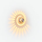 Spiral LED Wall Sconce Small Aluminum Accent Light