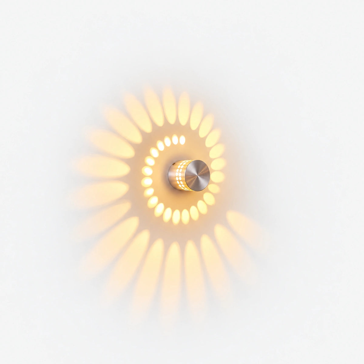 Spiral LED Wall Sconce Small Aluminum Accent Light