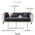 Torvik | Chenille Anti-Slip Sofa Cover