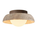 Travertine Bowl LED Ceiling Light