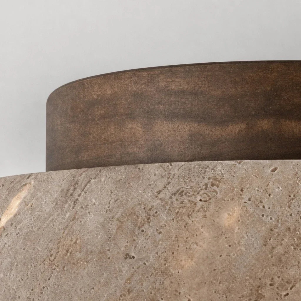 Travertine Bowl LED Ceiling Light
