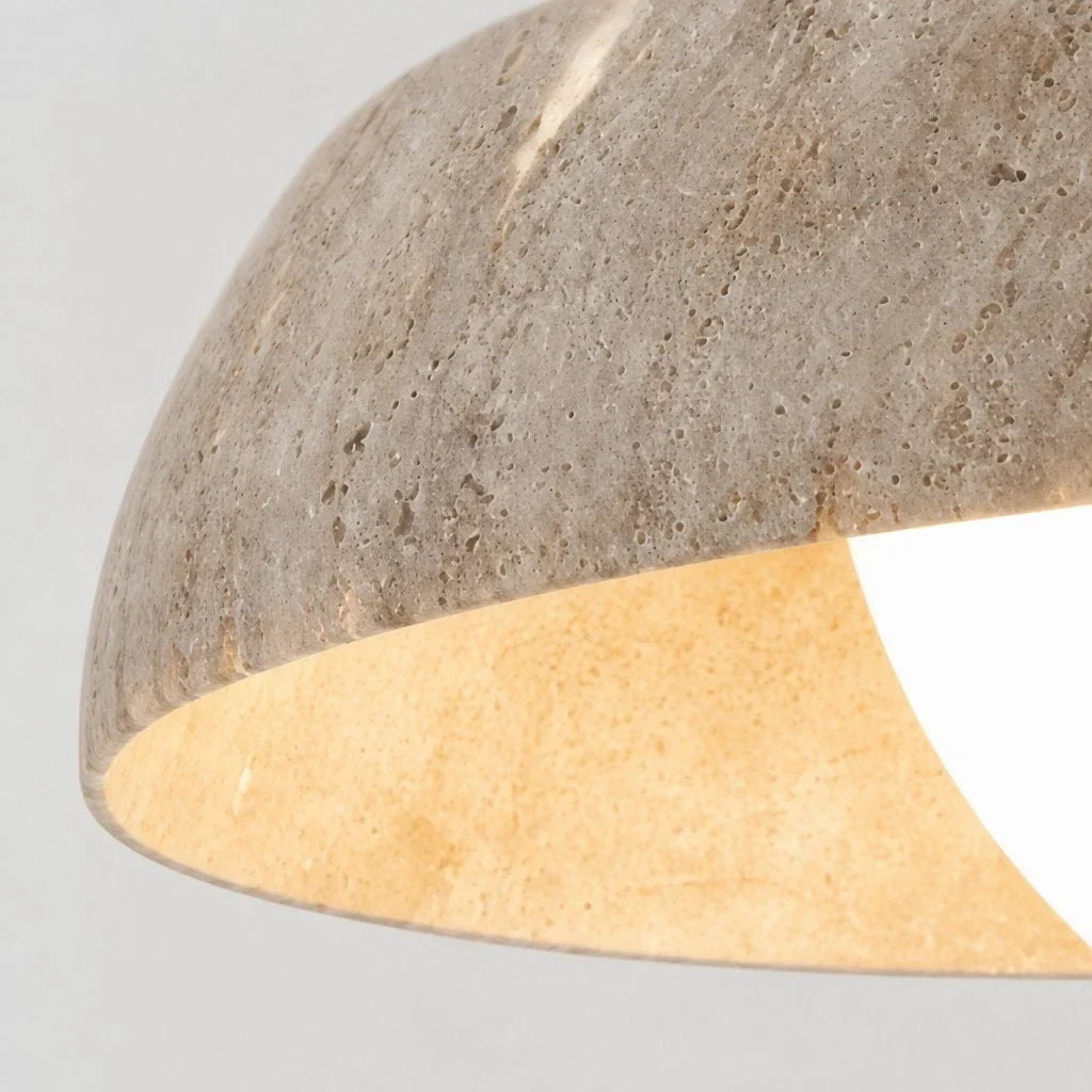 Travertine Bowl LED Ceiling Light