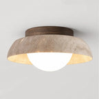 Travertine Bowl LED Ceiling Light