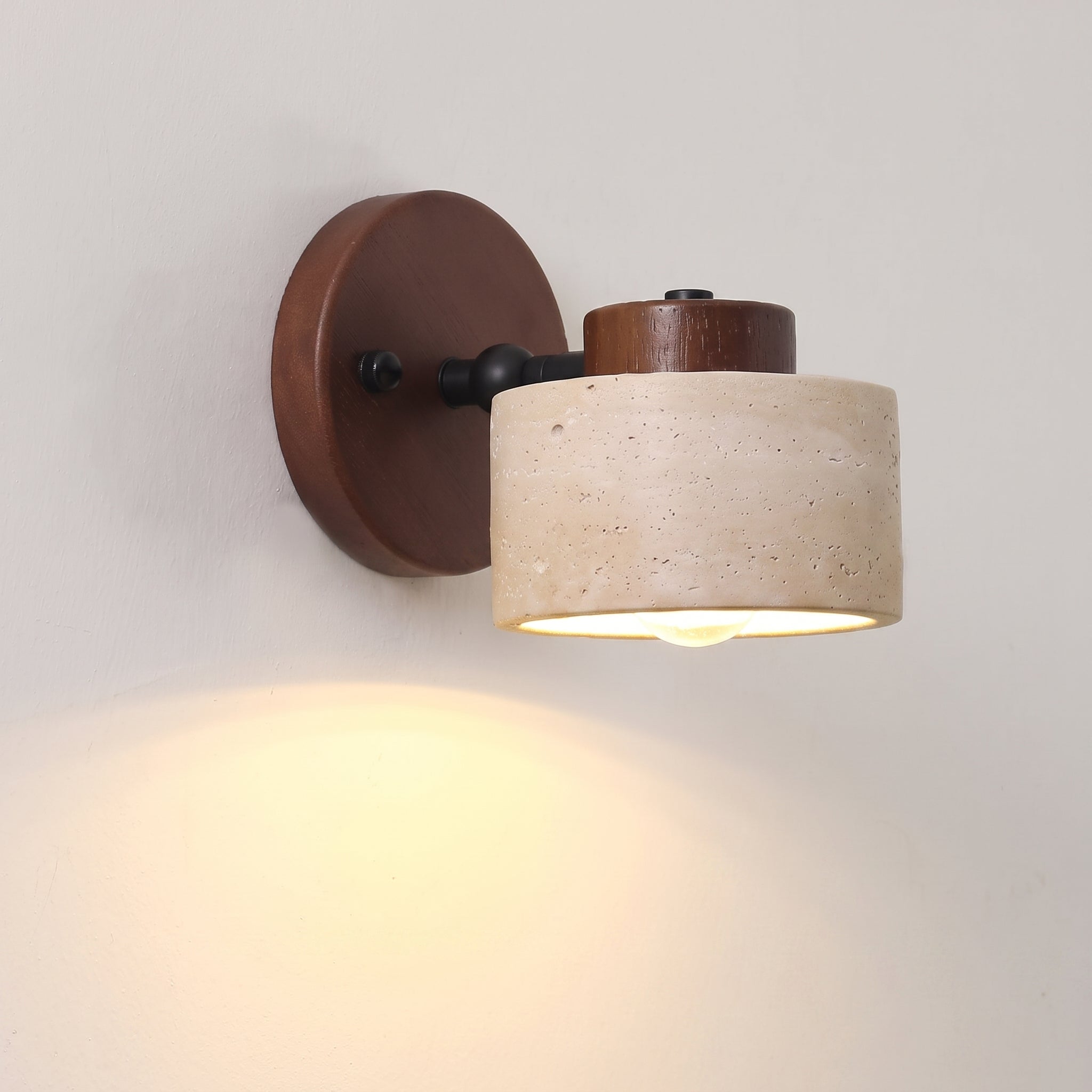 Travertine LED Wall Light Adjustable