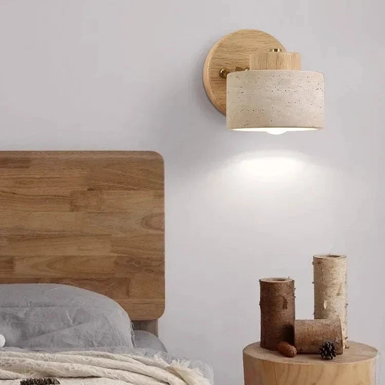 Travertine LED Wall Light Adjustable