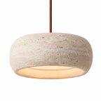 Travertine Round Pendant Light