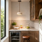Travertine Round Pendant Light