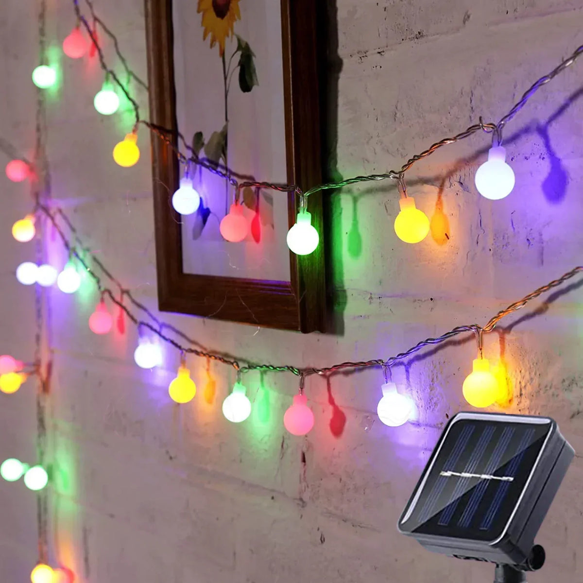 Waterproof Outdoor Solar LED String Lights