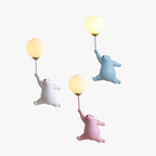 Bear Holding Balloon Globe Wall Sconce