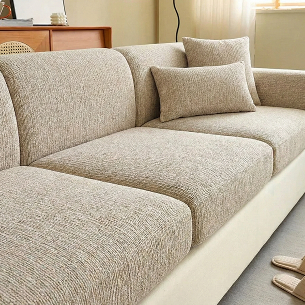 Halden | Stretch Chenille Sofa Cushion Covers