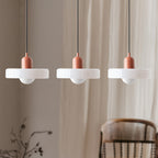 Colored Glass Pendant Light 3-Light Linear