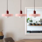 Colored Glass Pendant Light 3-Light Linear