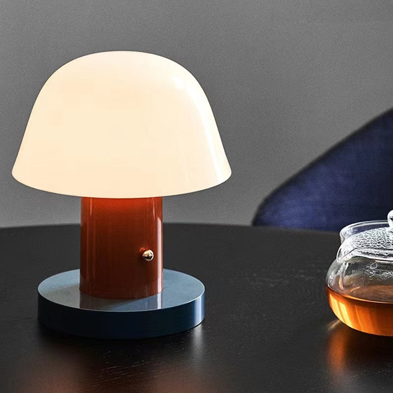 Cordless Dimmable Mushroom LED Table Lamp
