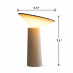Cordless Rechargeable LED Table Lamp Tilting Cone Head Dimmable