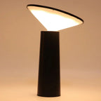 Cordless Rechargeable LED Table Lamp Tilting Cone Head Dimmable