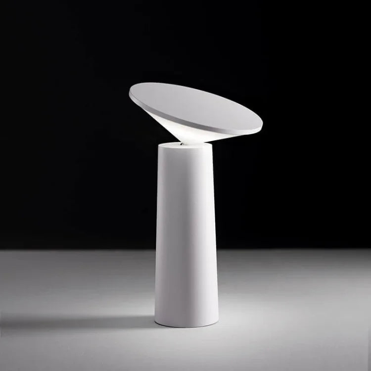 Cordless Rechargeable LED Table Lamp Tilting Cone Head Dimmable
