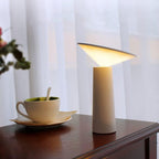 Cordless Rechargeable LED Table Lamp Tilting Cone Head Dimmable