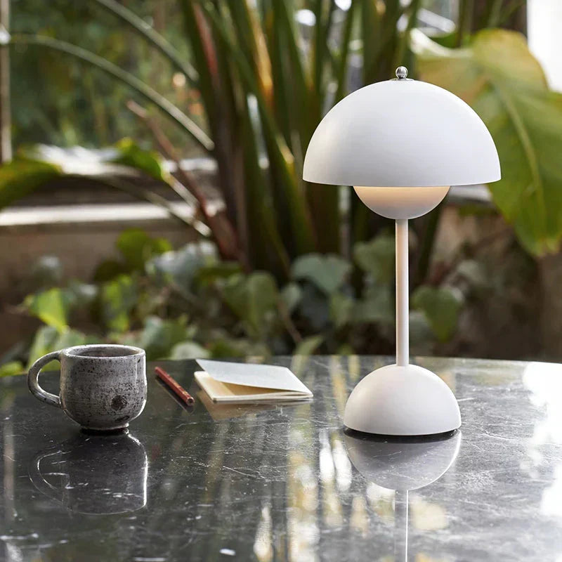 Cordless Rechargeable Mushroom LED Table Lamp