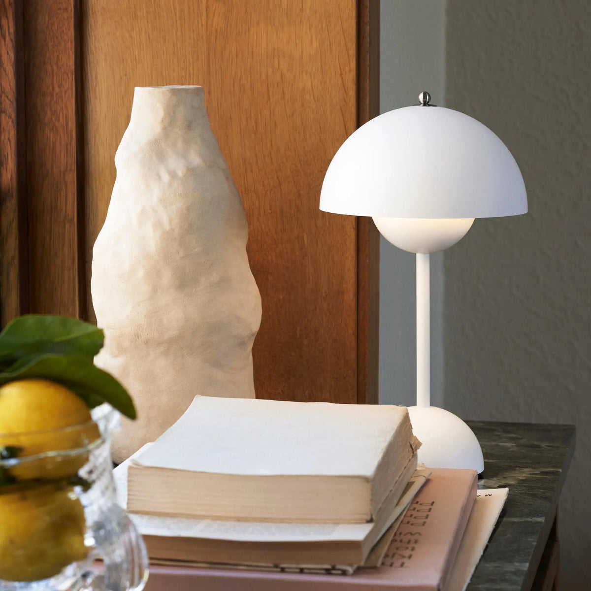 Cordless Rechargeable Mushroom LED Table Lamp