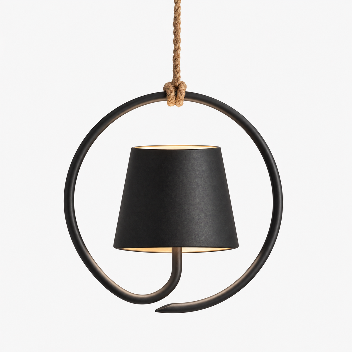 Cordless Rechargeable Ring LED Pendant Light