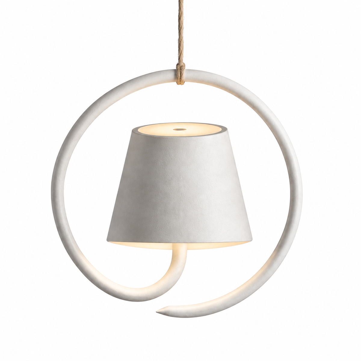Cordless Rechargeable Ring LED Pendant Light