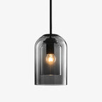 Double Glass Bell Mid Century Modern Pendant Light