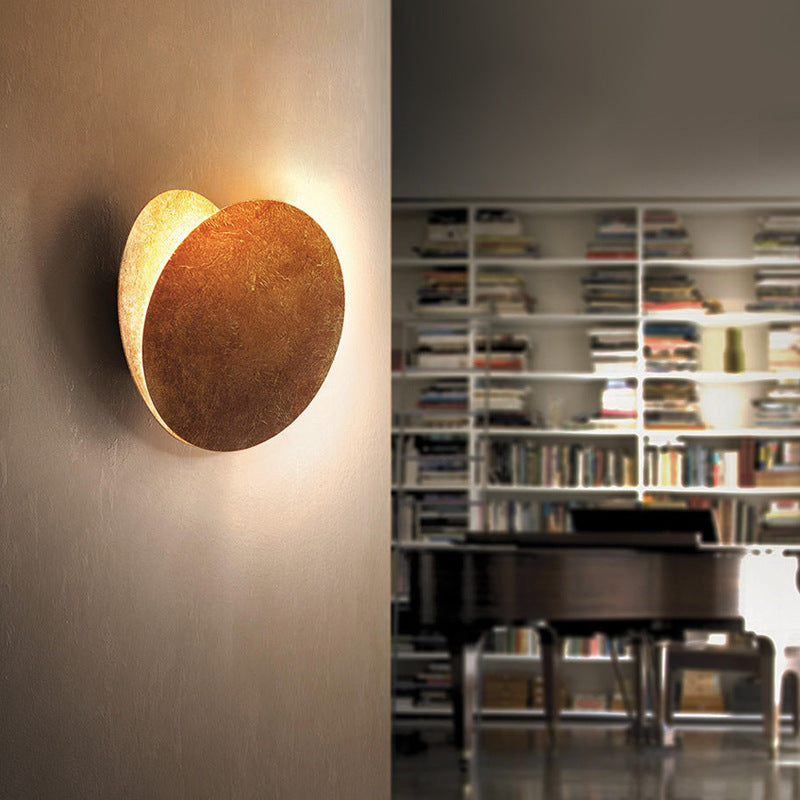 Eclipse Overlapping Double Disc Adjustable LED Wall Sconce
