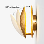 Eclipse Overlapping Double Disc Adjustable LED Wall Sconce