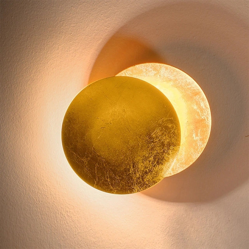 Eclipse Overlapping Double Disc Adjustable LED Wall Sconce