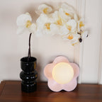 Flower Shape Pastel Resin Glass Globe Wall Sconce