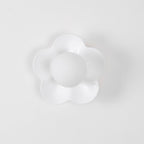 Flower Shape Pastel Resin Glass Globe Wall Sconce