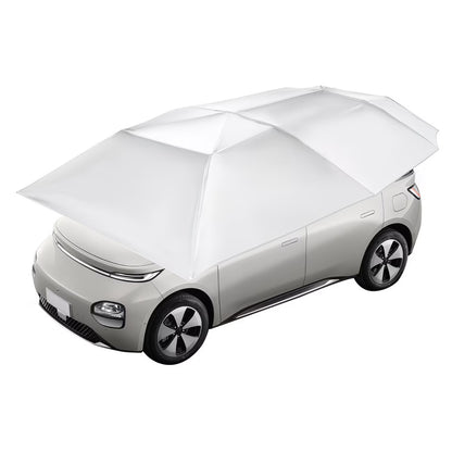 Foldable Car Canopy with Multi-Faceted Cover