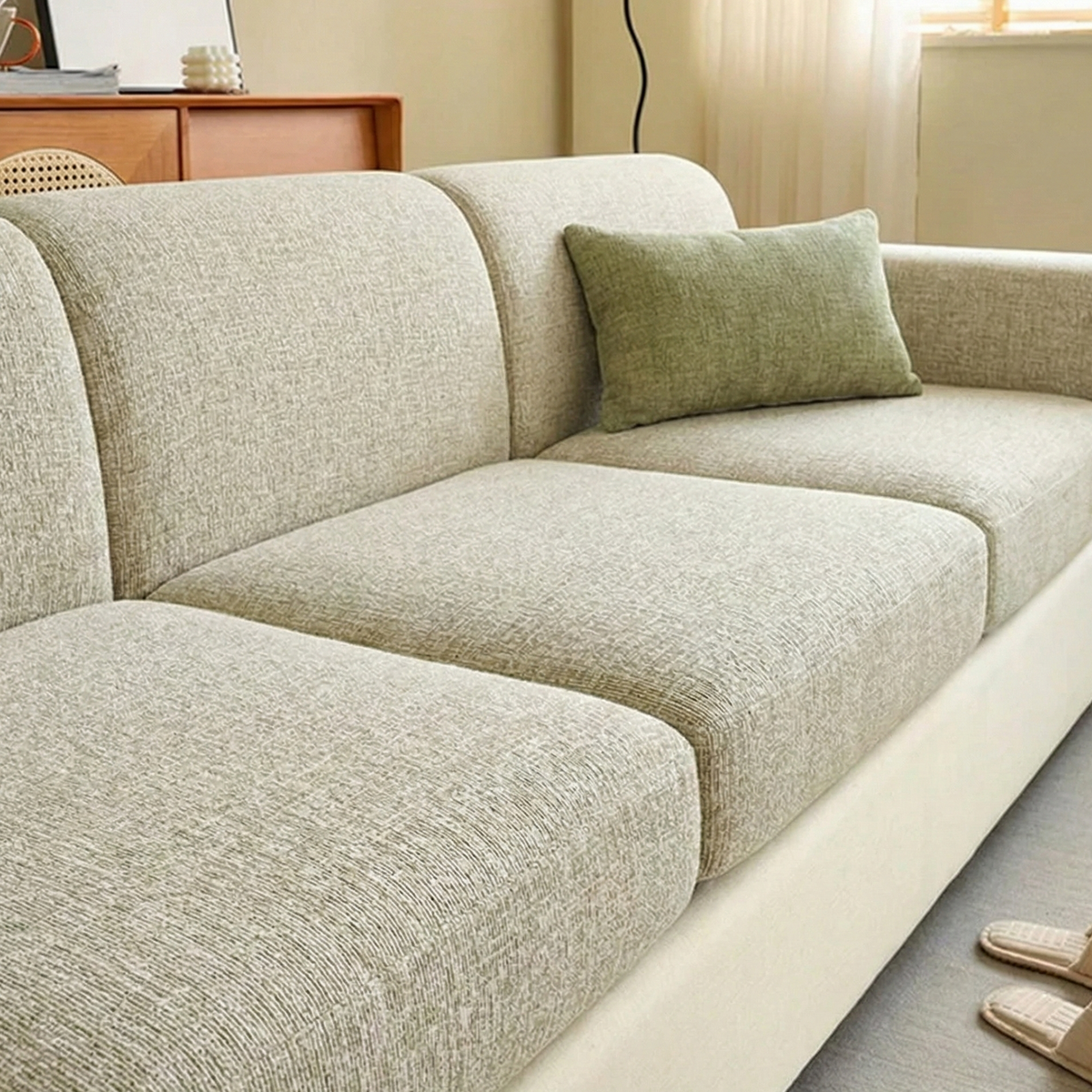 Halden | Stretch Chenille Sofa Cushion Covers