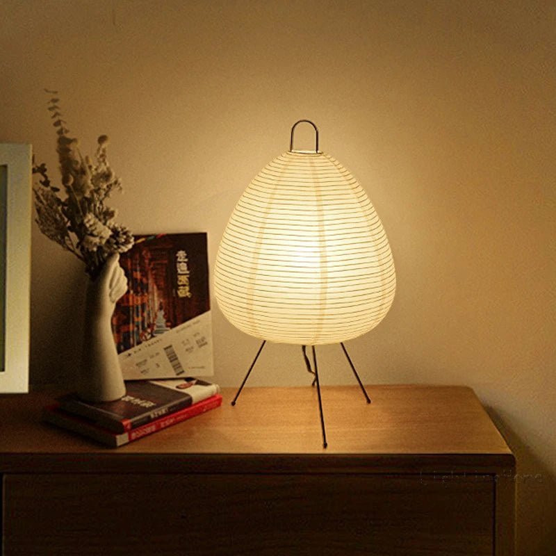 Japandi Rice Paper LED Table Lamp