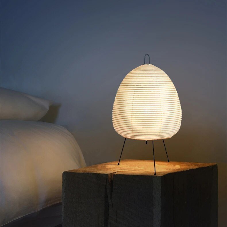 Japandi Rice Paper LED Table Lamp
