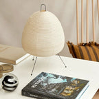 Japandi Rice Paper LED Table Lamp