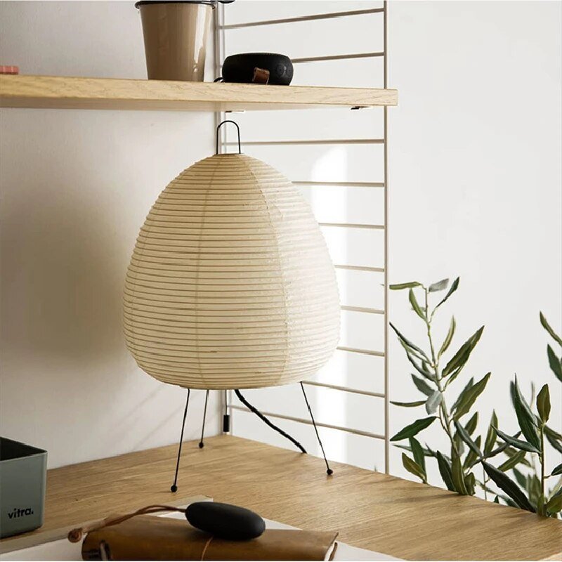 Japandi Rice Paper LED Table Lamp