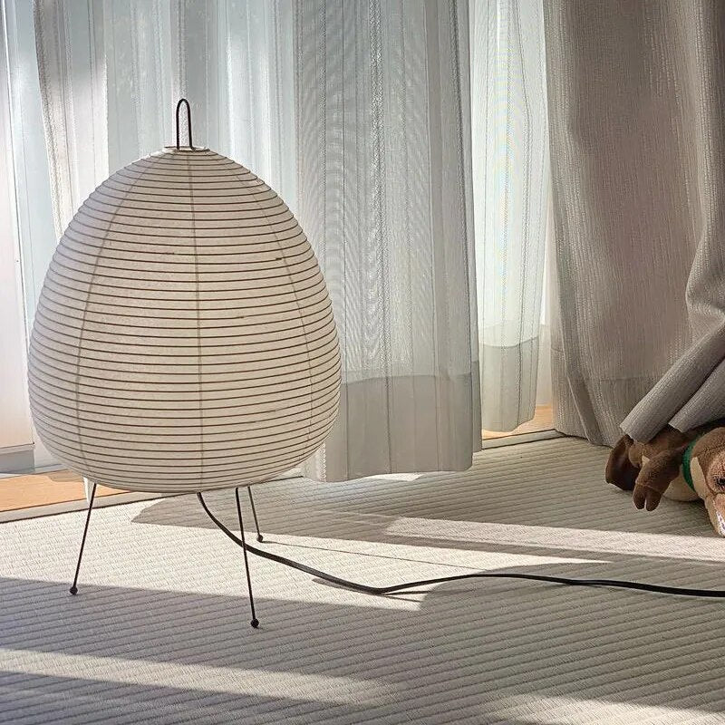 Japandi Rice Paper LED Table Lamp