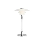 Layered Glass Table Lamp Three Tier Shade Mid Century Modern