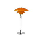 Layered Glass Table Lamp Three Tier Shade Mid Century Modern