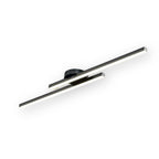 Linear LED ceiling light in black