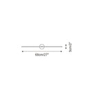 Linear LED Wall Sconce Modern Minimalist Bar Light