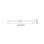 Linear LED Wall Sconce Modern Minimalist Bar Light