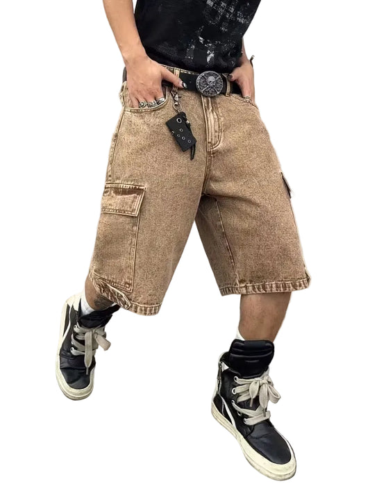 Men's Wide-Leg Cargo Shorts