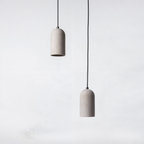 Cylinder Concrete Look Resin Industrial Pendant Light