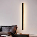 Minimalist Black Linear Outdoor Waterproof LED Wall Light