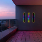 Minimalist Black Linear Outdoor Waterproof LED Wall Light