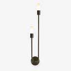 Modern 2-Light Slim Arm Frosted Tube LED Wall Sconce